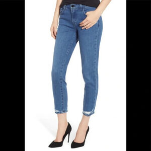 J Brand Sadey Mid Rise Slim Straight Crop Jean